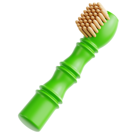 대나무 칫솔  3D Icon