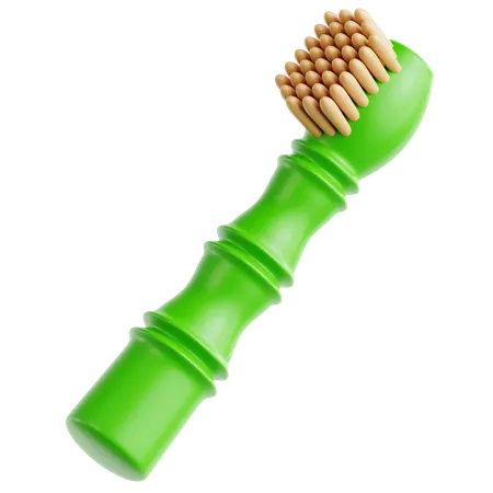 Bamboo Toothbrush  3D Icon