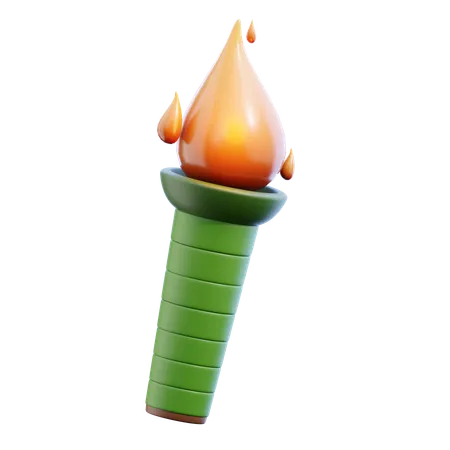 Bamboo torch  3D Icon