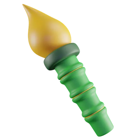 Bamboo Torch  3D Icon