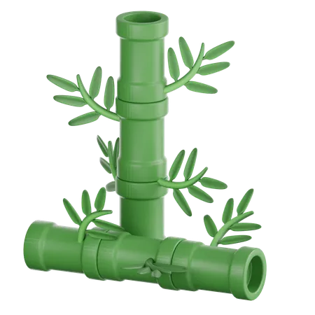 Bamboo Tree  3D Icon