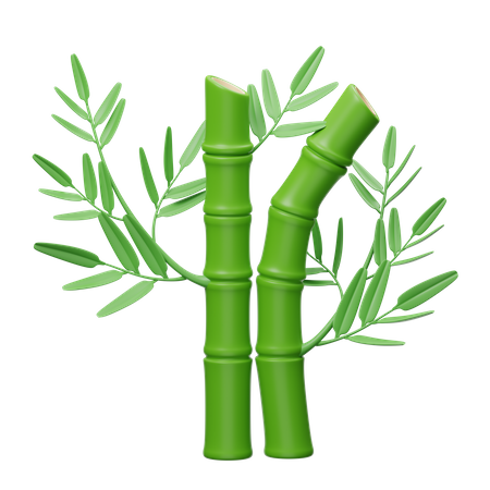 Bamboo Tree  3D Icon