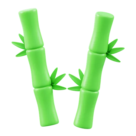 Bamboos  3D Icon