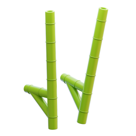 Bamboos  3D Icon