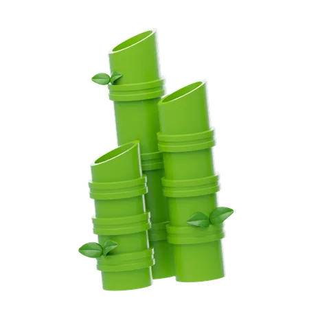 Bamboos  3D Icon