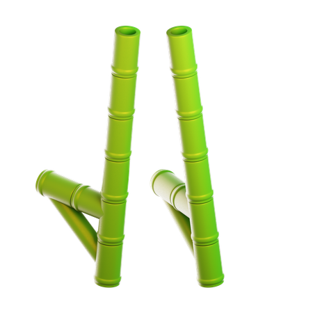 Bamboos  3D Icon