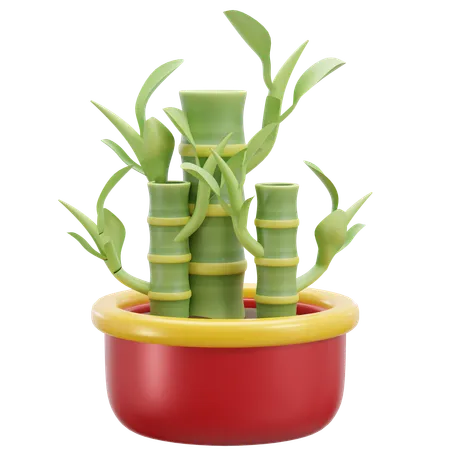 Plante de bambou  3D Icon