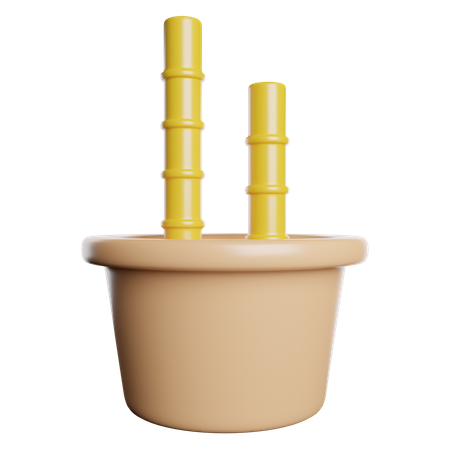 Plante de bambou  3D Icon