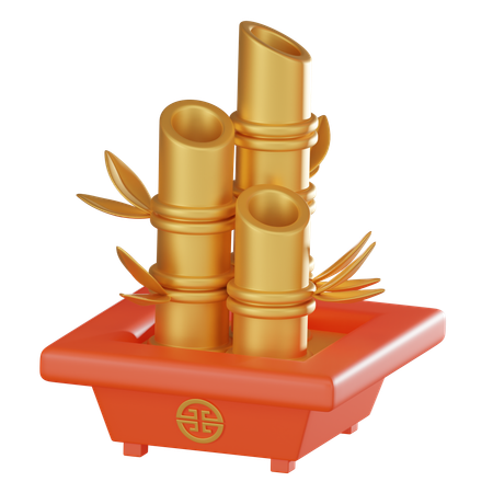 Bambú  3D Icon