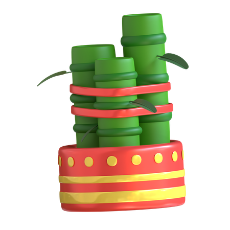 Bambu da sorte  3D Icon