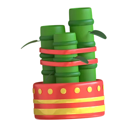 Bambu da sorte  3D Icon