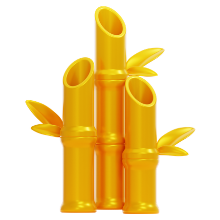 Bambu dourado  3D Icon