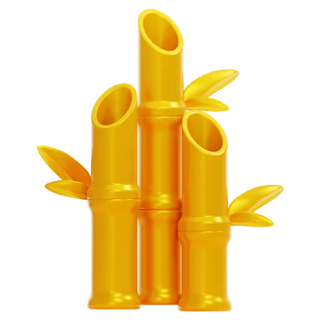 Bambu dourado  3D Icon