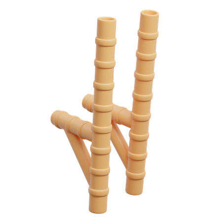 Bambu egrang 3D icon  3D Icon