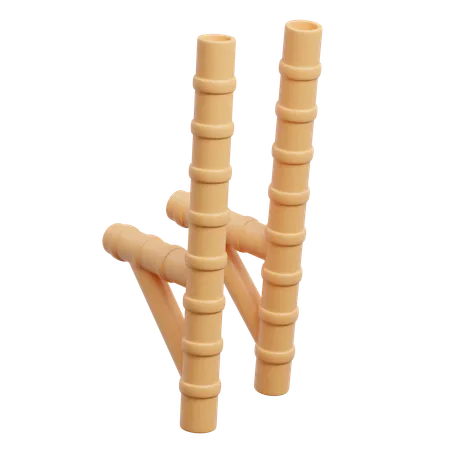 Bambu egrang 3D icon  3D Icon