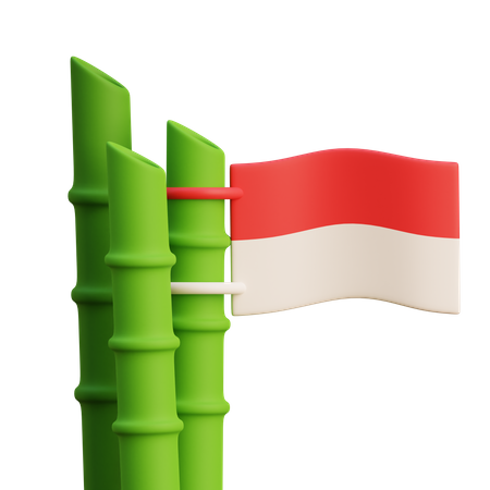 Bambu Runcing  3D Icon