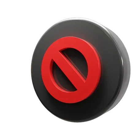 Ban  3D Icon