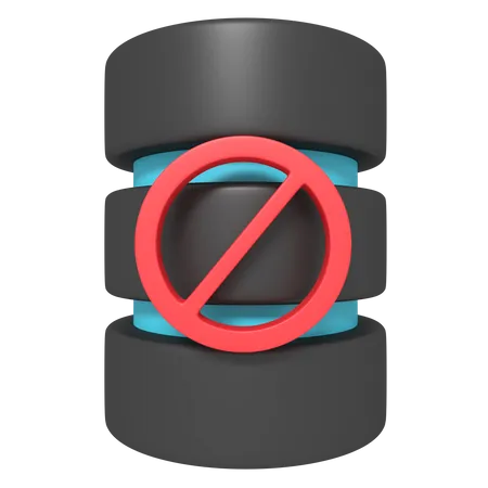 Base de données d'interdiction  3D Icon