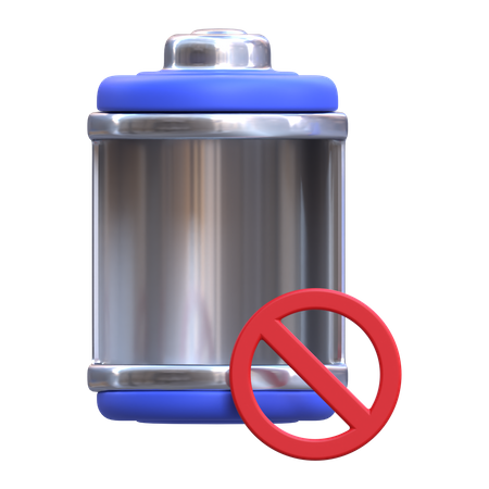 Ban Battery  3D Icon