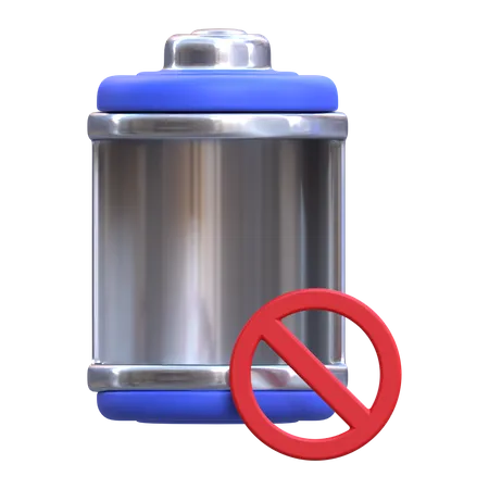 Ban Battery  3D Icon