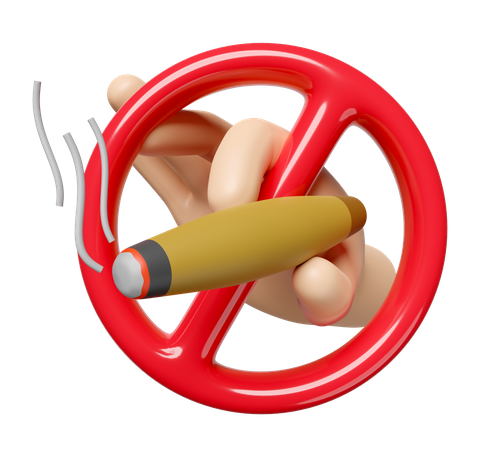 Interdire le cigare  3D Icon