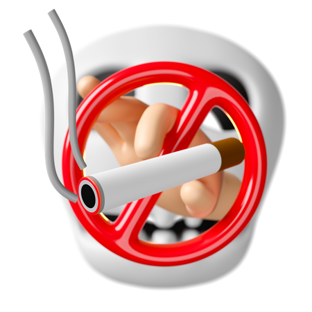 Ban Cigarette  3D Icon