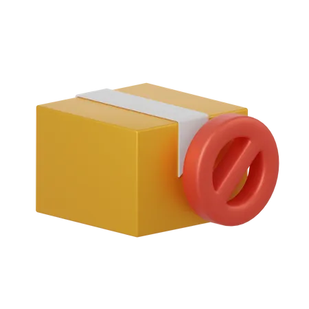 Ban Package  3D Icon