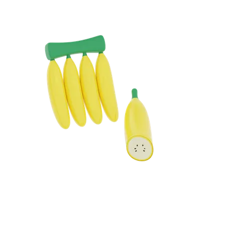 Banana  3D Illustration