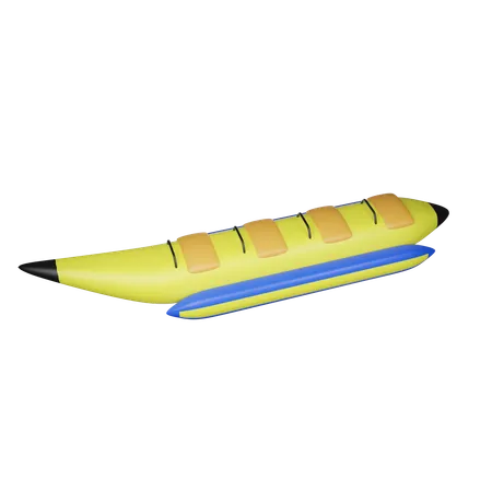 Banana Boat  3D Icon