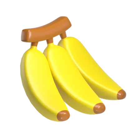 Banana Bunch  3D Icon
