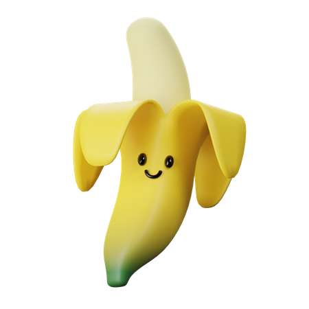 Banana fofa  3D Icon