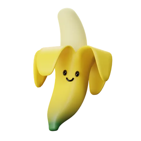 Banana fofa  3D Icon