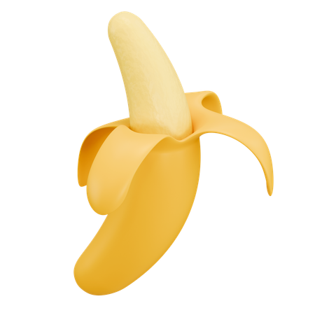 Fruta Banana  3D Icon