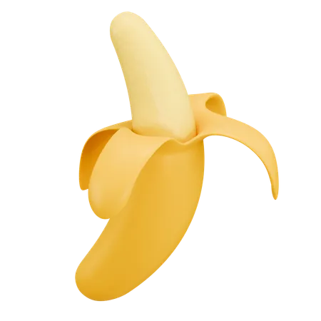 Fruta Banana  3D Icon