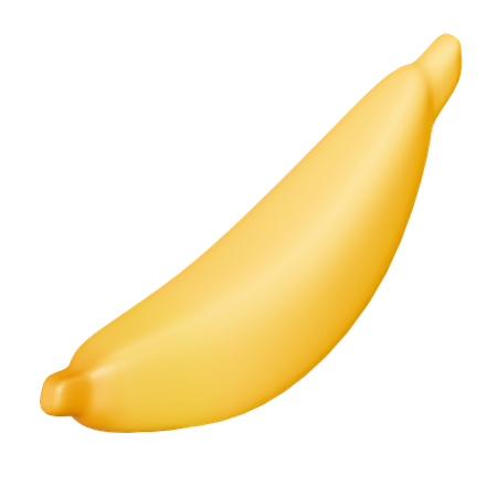 Fruta Banana  3D Icon