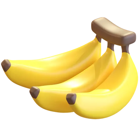 Fruta Banana  3D Illustration