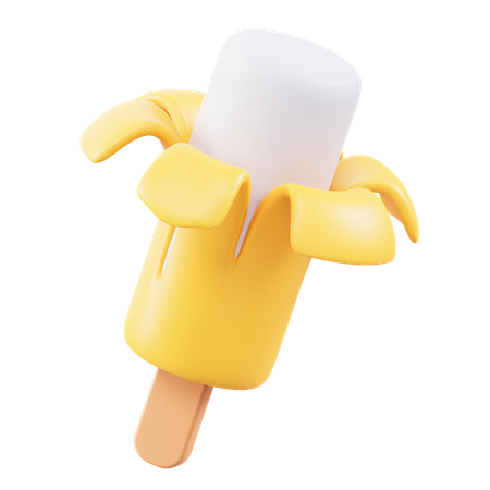 Banana Ice Cream  3D Icon