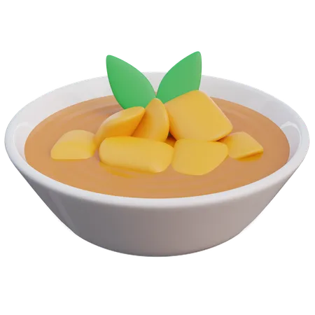 Banana Ice Soup Ramadan 3 D Icon 3D Icon