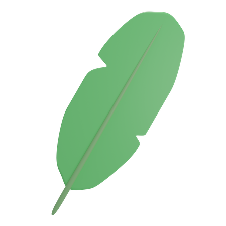 Banana Leaf  3D Illustration