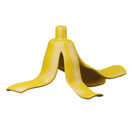 Banana Peel  3D Illustration