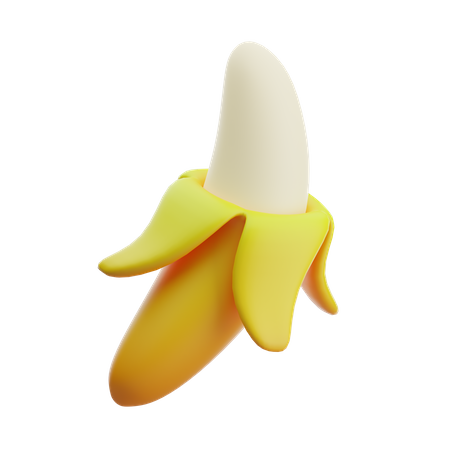 Banane pelée  3D Icon