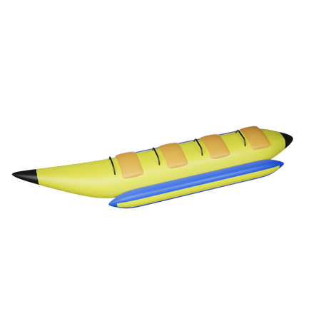 Bananenboot  3D Icon