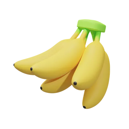 Bananenbündel  3D Illustration