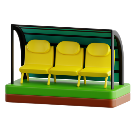 Banc d'équipe  3D Icon