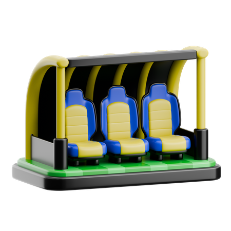 Banc des joueurs  3D Icon