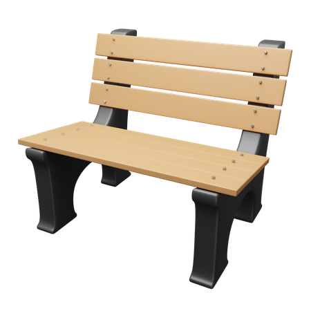 Banc de parc  3D Icon