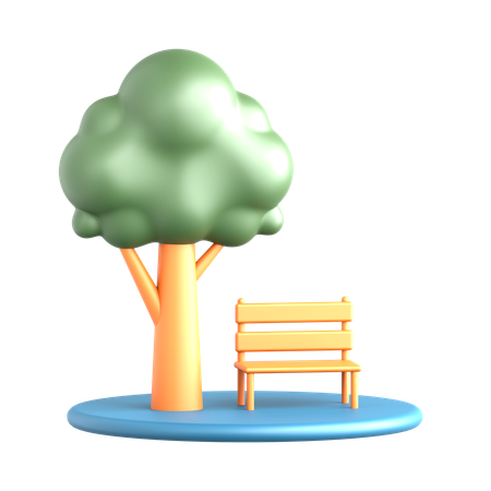 Banc de parc  3D Icon