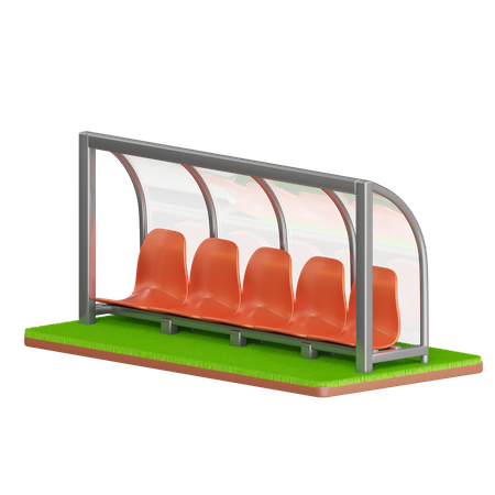 Banc de terrain  3D Icon