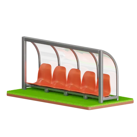 Banc de terrain  3D Icon