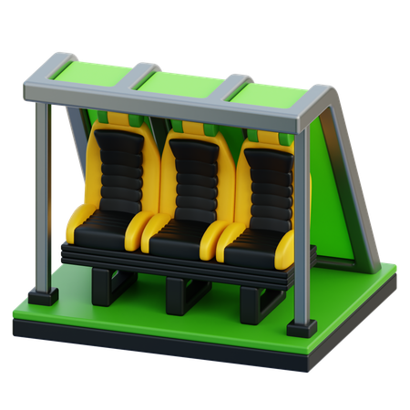 Banc des joueurs  3D Icon